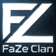 FaZe Clan战队Logo - 未来感十足的白色字母与斜线组合标志